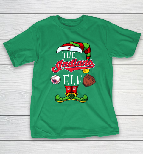 Cleveland Indians Christmas ELF Funny MLB T-Shirt 5