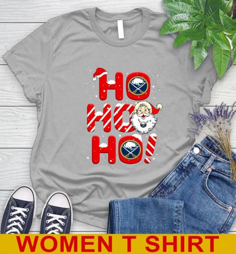 Buffalo Sabres NHL Hockey Ho Ho Ho Santa Claus Merry Christmas Shirt Women's T-Shirt 5