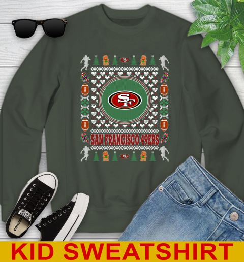 San Francisco 49ers Merry Christmas NFL Football Loyal Fan Youth Sweatshirt 8