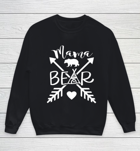 Mama Bear Arrow Heart Youth Sweatshirt