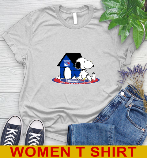 NHL Hockey New York Rangers Snoopy The Peanuts Movie Shirt Women's T-Shirt