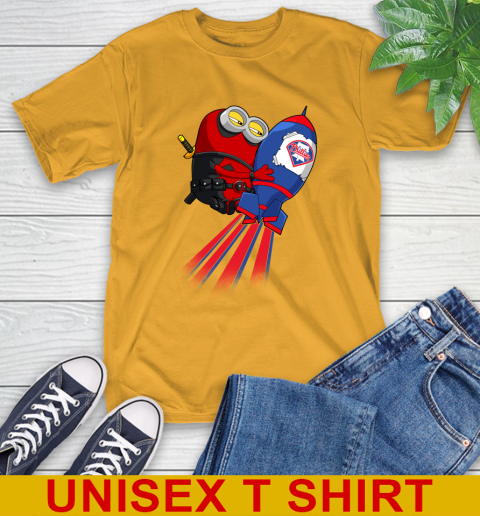 MLB Baseball Philadelphia Phillies Deadpool Minion Marvel Shirt T-Shirt 3 MLB Baseball Philadelphia Phillies Deadpool Minion Marvel Shirt T-Shirt - Image 3