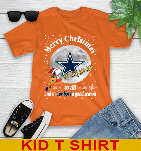Dallas Cowboys Merry Christmas To All And To Cowboys A Good Season NFL Football Sports Youth T-Shirt 8