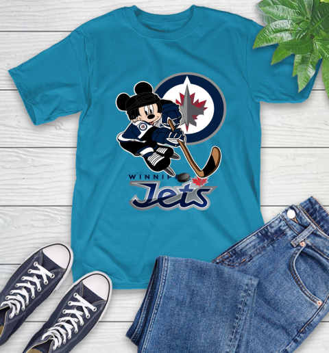 NHL Winnipeg Jets Mickey Mouse Disney Hockey T Shirt T-Shirt 8