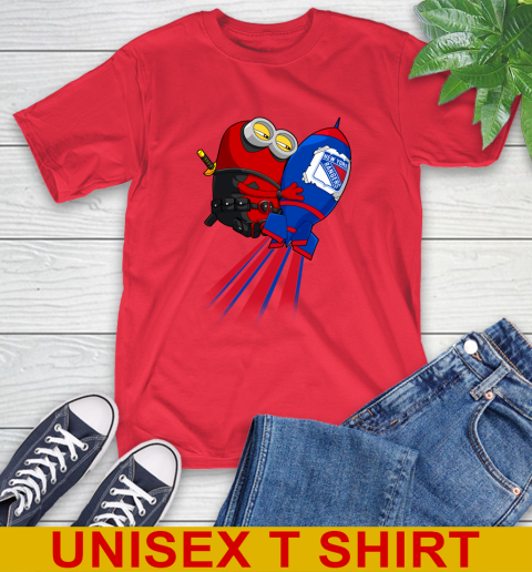 NHL Hockey New York Rangers Deadpool Minion Marvel Shirt T-Shirt 12
