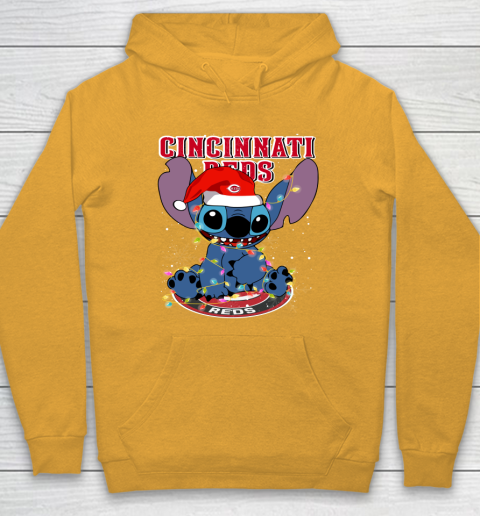 Cincinnati Reds MLB noel stitch Baseball Christmas Hoodie 2