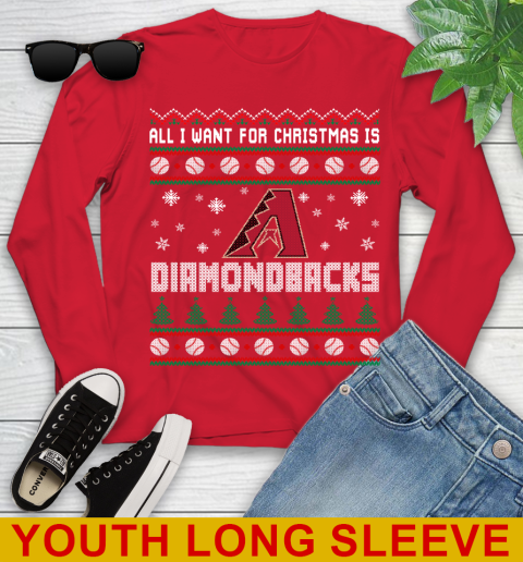 MLB All I Want For Christmas Is Arizona Diamondbacks Baseball Sports 127