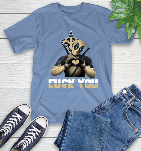 NHL New Orleans Saints Deadpool Love You Fuck You Football Sports T-Shirt 12