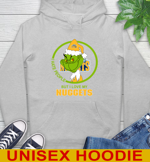 Denver Nuggets NBA Christmas Grinch I Hate People But I Love My Favorite Basketball Team Hoodie 6