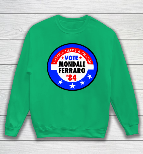 Walter Mondale and Geraldine Ferraro Campaign Button Sweatshirt 5