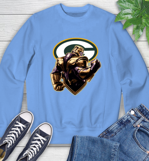 NFL Thanos Avengers Endgame Football Sports Green Bay Packers Sweatshirt 11