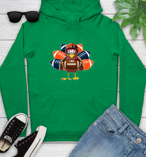 Denver Broncos Turkey Thanksgiving Day Youth Hoodie 7