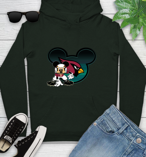 NFL Arizona Cardinals Mickey Mouse Disney Football T Shirt Youth Hoodie 13