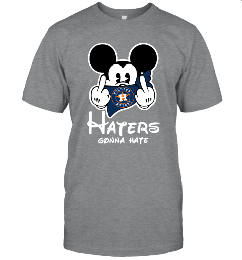 MLB Houston Astros Haters Gonna Hate Mickey Mouse Disney Baseball T  Shirt_000 Women's V-Neck T-Shirt