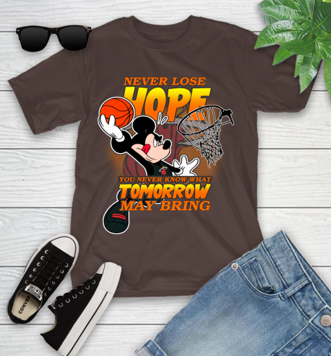 Miami Heat NBA Basketball Mickey Disney Never Lose Hope Youth T-Shirt 7