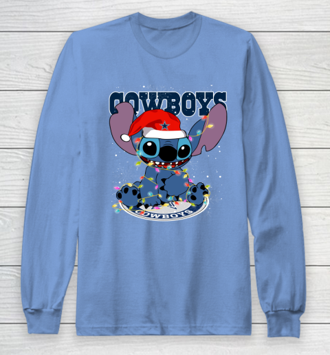 Dallas Cowboys NFL Football noel stitch Christmas Long Sleeve T-Shirt 8