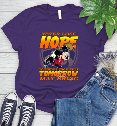 Los Angeles Kings NHL Hockey ootball Mickey Disney Never Lose Hope (2) Women's T-Shirt 4