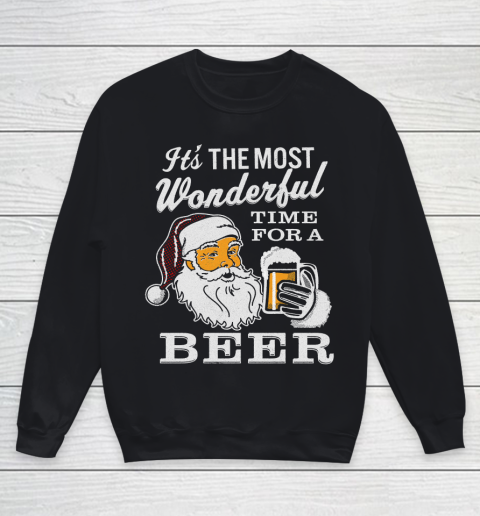 It's the Most Wonderful Time For A  Beer Lovers Youth Sweatshirt