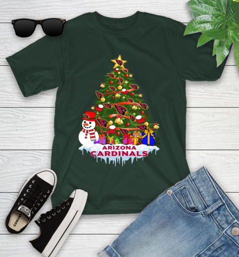 Arizona Cardinals Merry Christmas NFL Football Sports Youth T-Shirt 5
