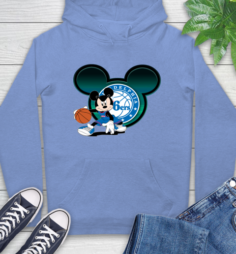 NBA Philadelphia 76ers Mickey Mouse Disney Basketball Hoodie 11