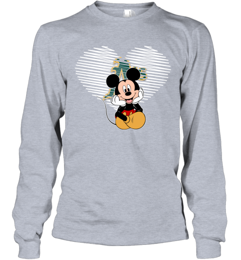 MLB Oakland Athletics The Heart Mickey Mouse Disney Baseball T Shirt_000 Youth  Sweatshirt