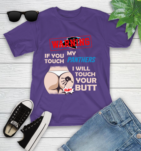 Buffalo Bills NFL Football Warning If You Touch My Team I Will Touch My Butt Youth T-Shirt 3