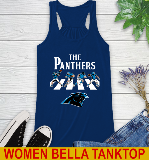 NFL Football Carolina Panthers The Beatles Rock Band Shirt Racerback Tank 7