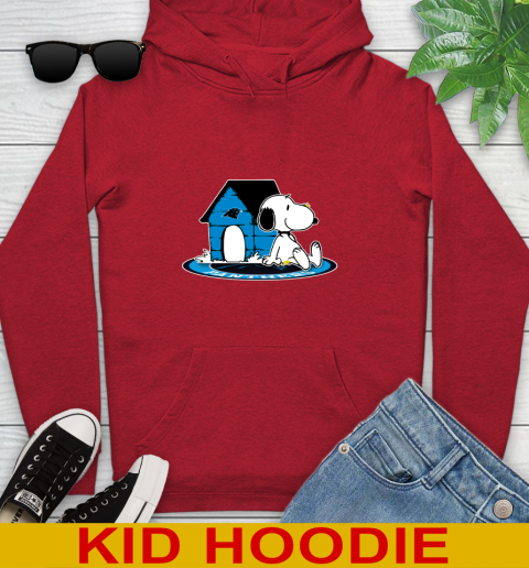 NFL Football Carolina Panthers Snoopy The Peanuts Movie Shirt Youth Hoodie 11