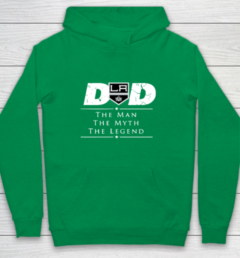 Los Angeles Kings NHL Ice Hockey Dad The Man The Myth The Legend Youth Hoodie 4