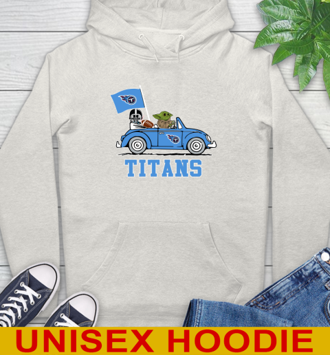 NFL Football Tennessee Titans Darth Vader Baby Yoda Driving Star Wars Shirt Hoodie 12