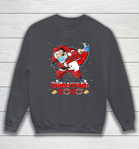 Tampa Bay Buccaneers Funny Santa Claus Dabbing Christmas 2020 NFL Sweatshirt 4