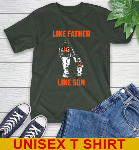 Cincinnati Bengals NFL Football Like Father Like Son Sports T-Shirt 6