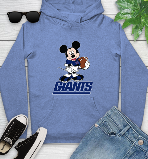 NFL Football New York Giants Cheerful Mickey Mouse Shirt Youth Hoodie 11