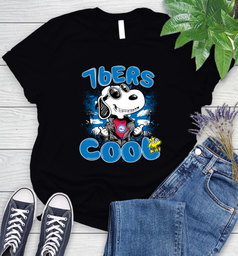 NBA Basketball Philadelphia 76ers Cool Snoopy Shirt Women's T-Shirt