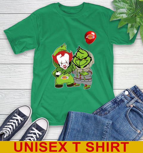 Los Angeles Lakers Baby Pennywise Grinch Christmas NBA Basketball T-Shirt 7