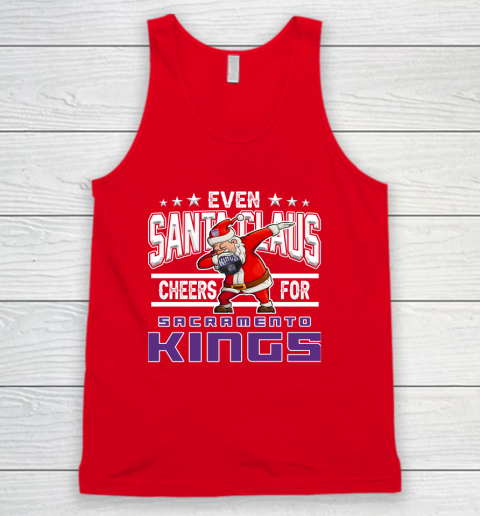 Sacramento Kings Even Santa Claus Cheers For Christmas NBA Tank Top 5