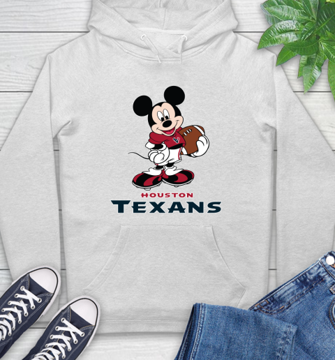 NFL Football Houston Texans Cheerful Mickey Mouse Shirt Hoodie 2