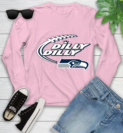 NFL Seattle Seahawks Dilly Dilly Football Sports Youth Long Sleeve 10