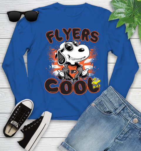 NHL Hockey Philadelphia Flyers Cool Snoopy Shirt Youth Long Sleeve 9