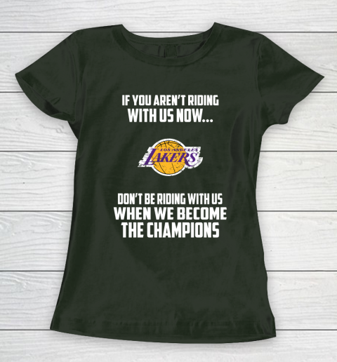 NBA Los Angeles Lakers Basketball We Become The Champions Women's T-Shirt 4