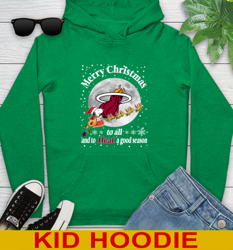Miami Heat Merry Christmas To All And To Heat A Good Season NBA Basketball Sports Youth Hoodie 8