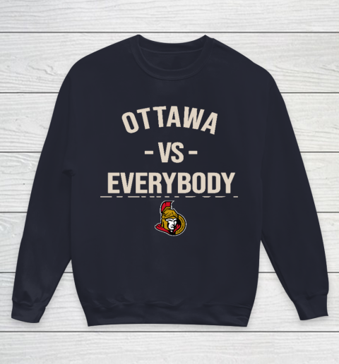 Ottawa Senators Vs Everybody Youth Sweatshirt 2