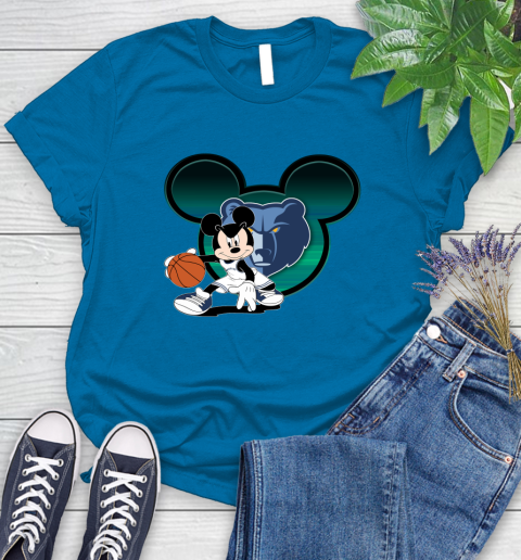 NBA Memphis Grizzlies Mickey Mouse Disney Basketball Women's T-Shirt 7