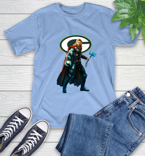 NFL Thor Avengers Endgame Football Green Bay Packers T-Shirt 11