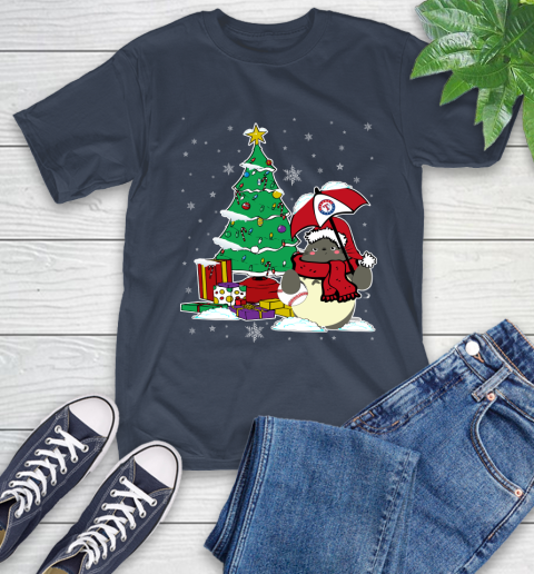 Texas Rangers MLB Baseball Cute Tonari No Totoro Christmas Sports T-Shirt 3