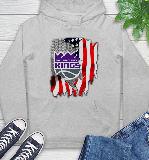 Sacramento Kings NBA Basketball American Flag Hoodie 6