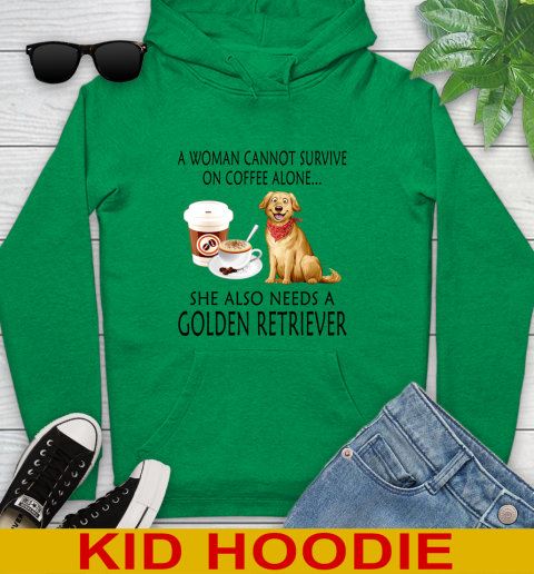 Women cannot survive on coffee alone she also need a GOLDEN tshirt 116