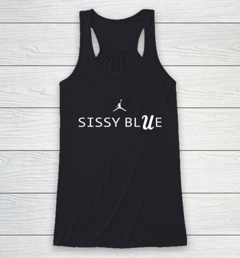 Sissy Blue Shirt UCLA Racerback Tank