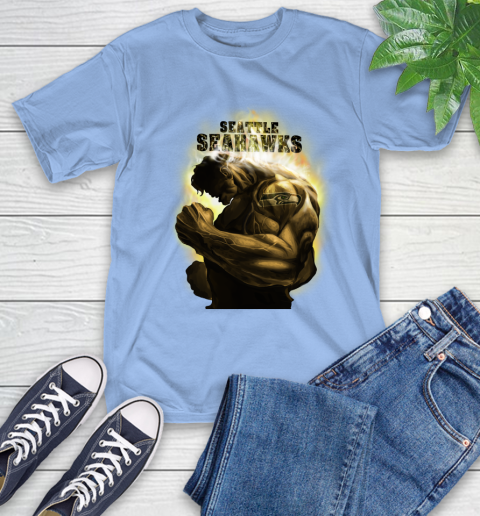 Seattle Seahawks NFL Football Hulk Marvel Avengers Sports T Shirt