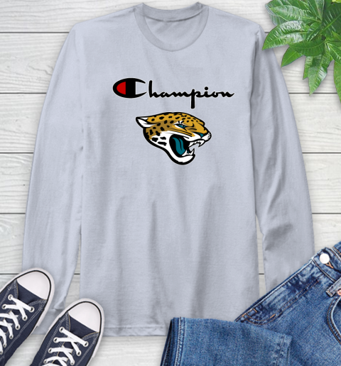 NFL Football Jacksonville Jaguars Champion Shirt Long Sleeve T-Shirt 4